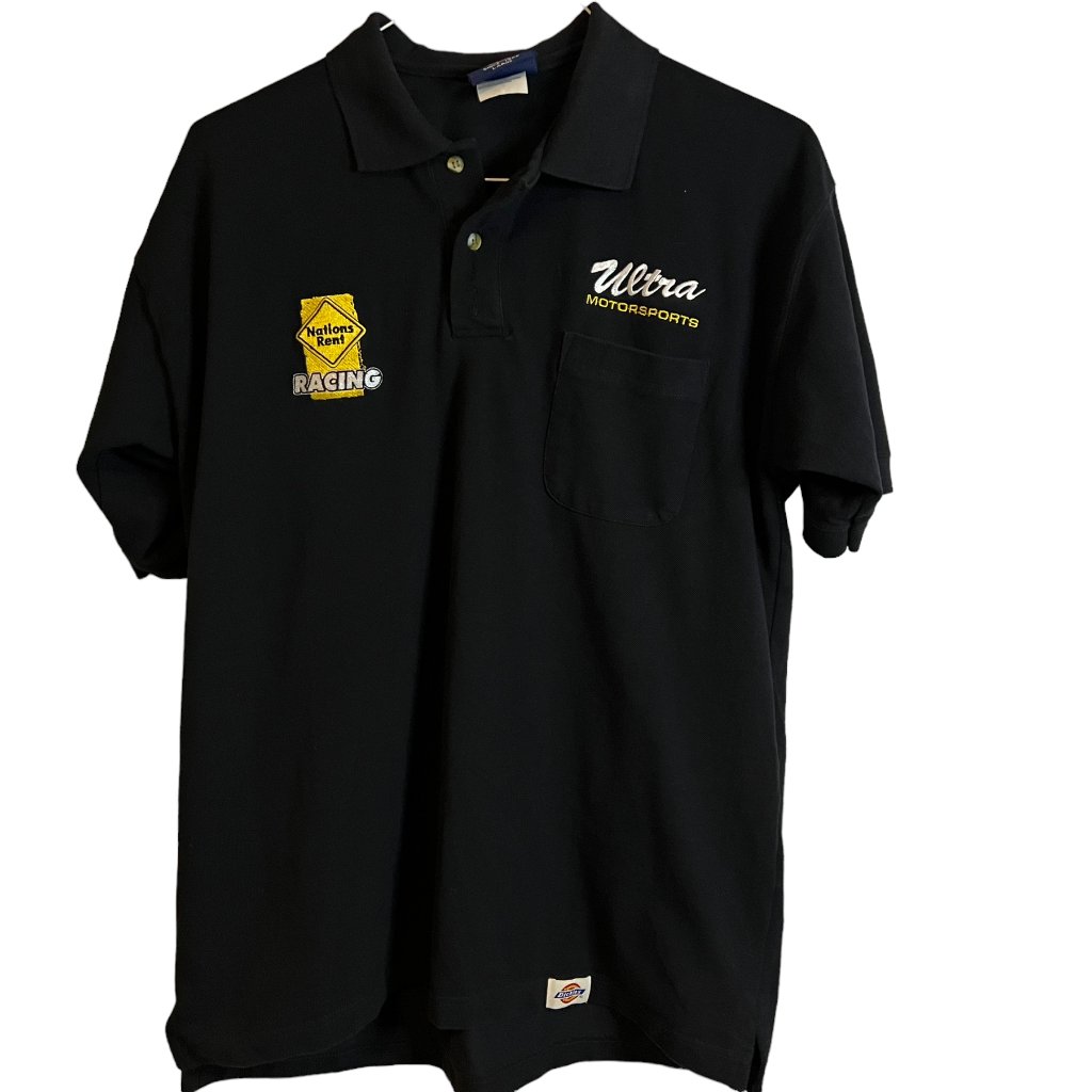 Ultra Motorsports Nations Rent Racing Mens Team Issued Polo Shirt Size Large